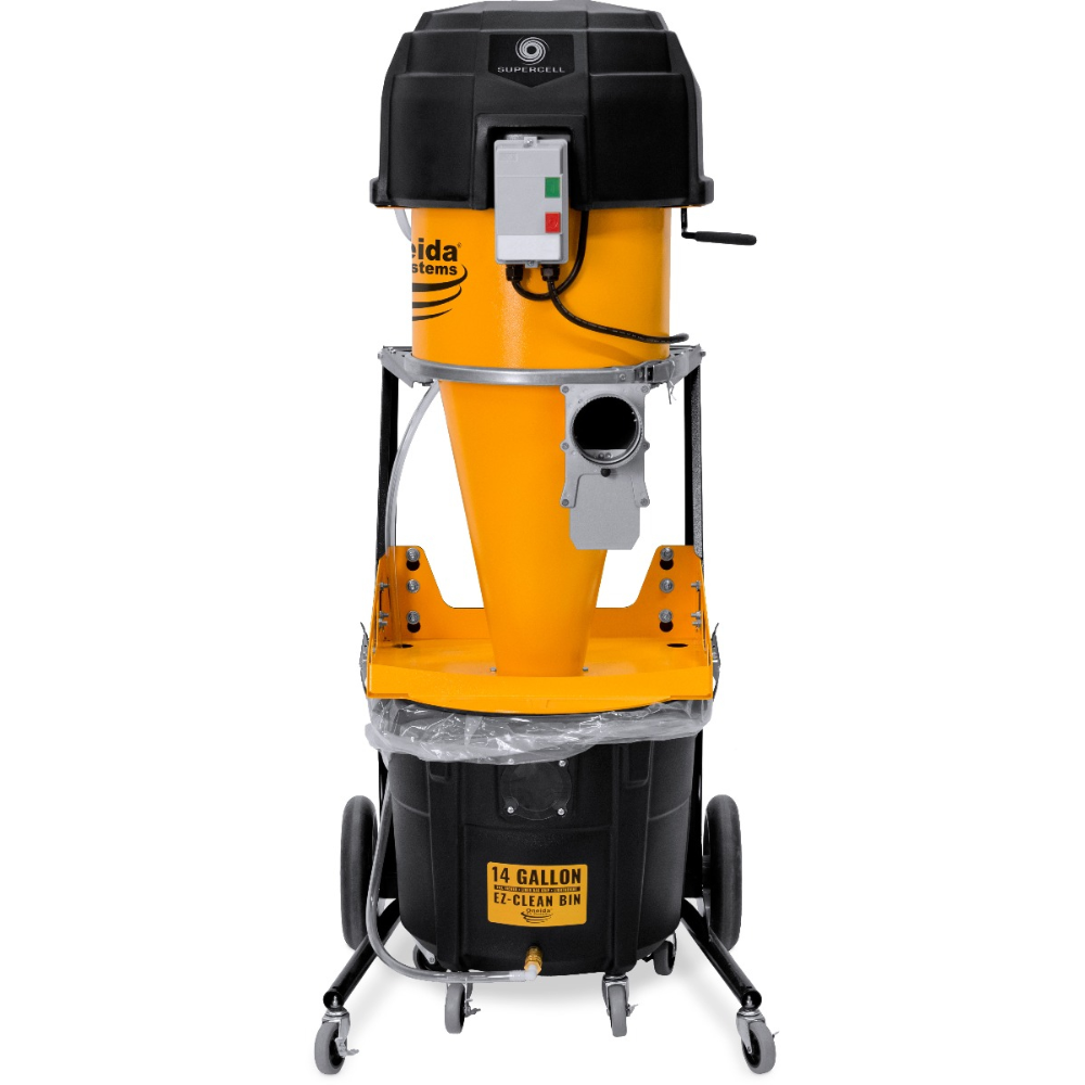 Oneida Air Systems Supercell High-Pressure 14 Gal. Mobile HEPA-GFM Cyclone Dust Collector - XSK000014-P