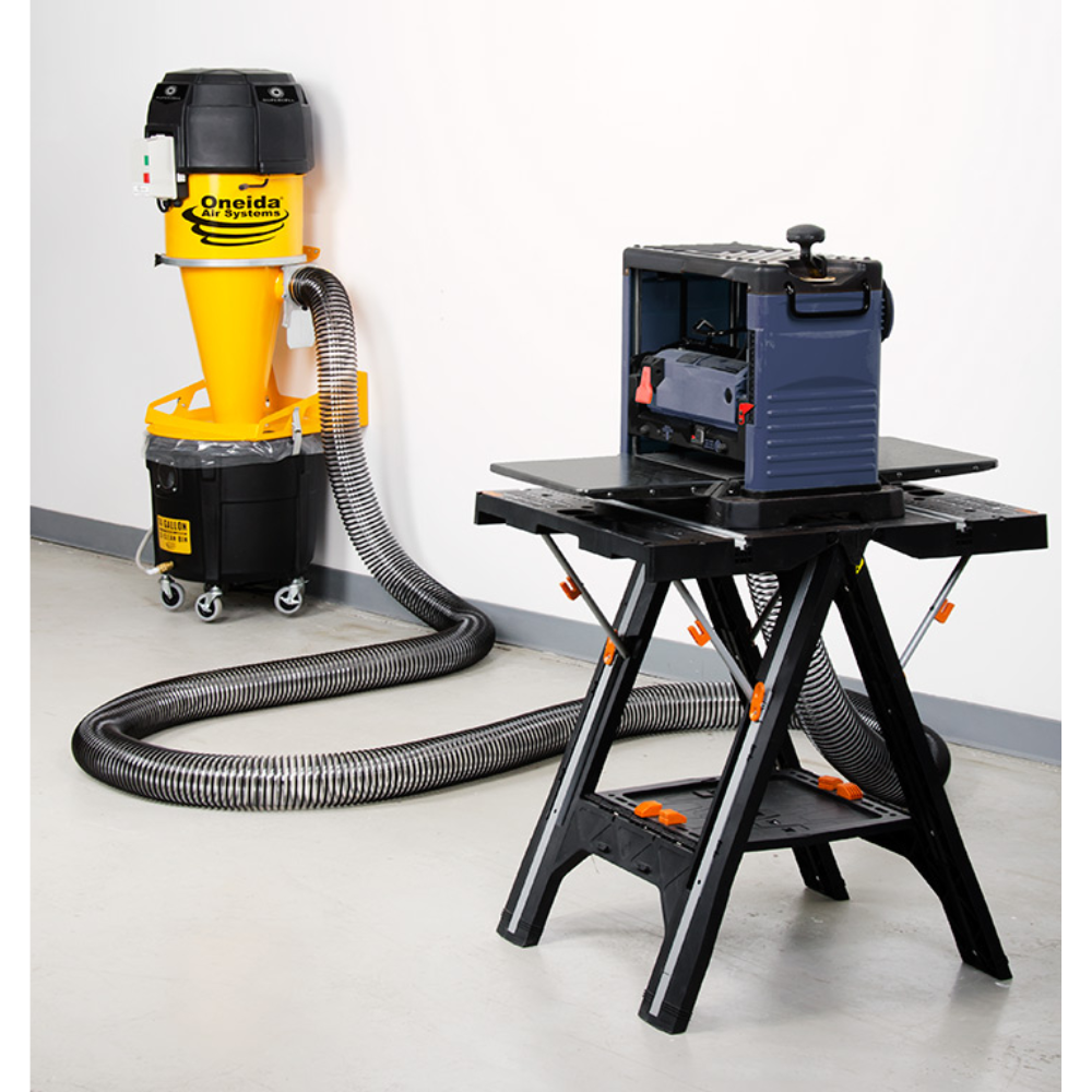 Oneida Air Systems Supercell Turbo High-Pressure 14 Gal. Wall-Mounted HEPA-GFM Cyclone Dust Collector - XSK414000