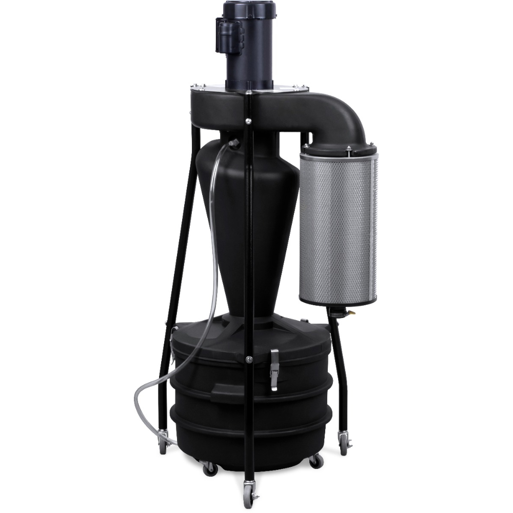 Oneida Air Systems 1.5hp 220V Mini-Gorilla Portable 22 Gal. HEPA-GFM Cyclone Dust Collector - XXPM010100H220