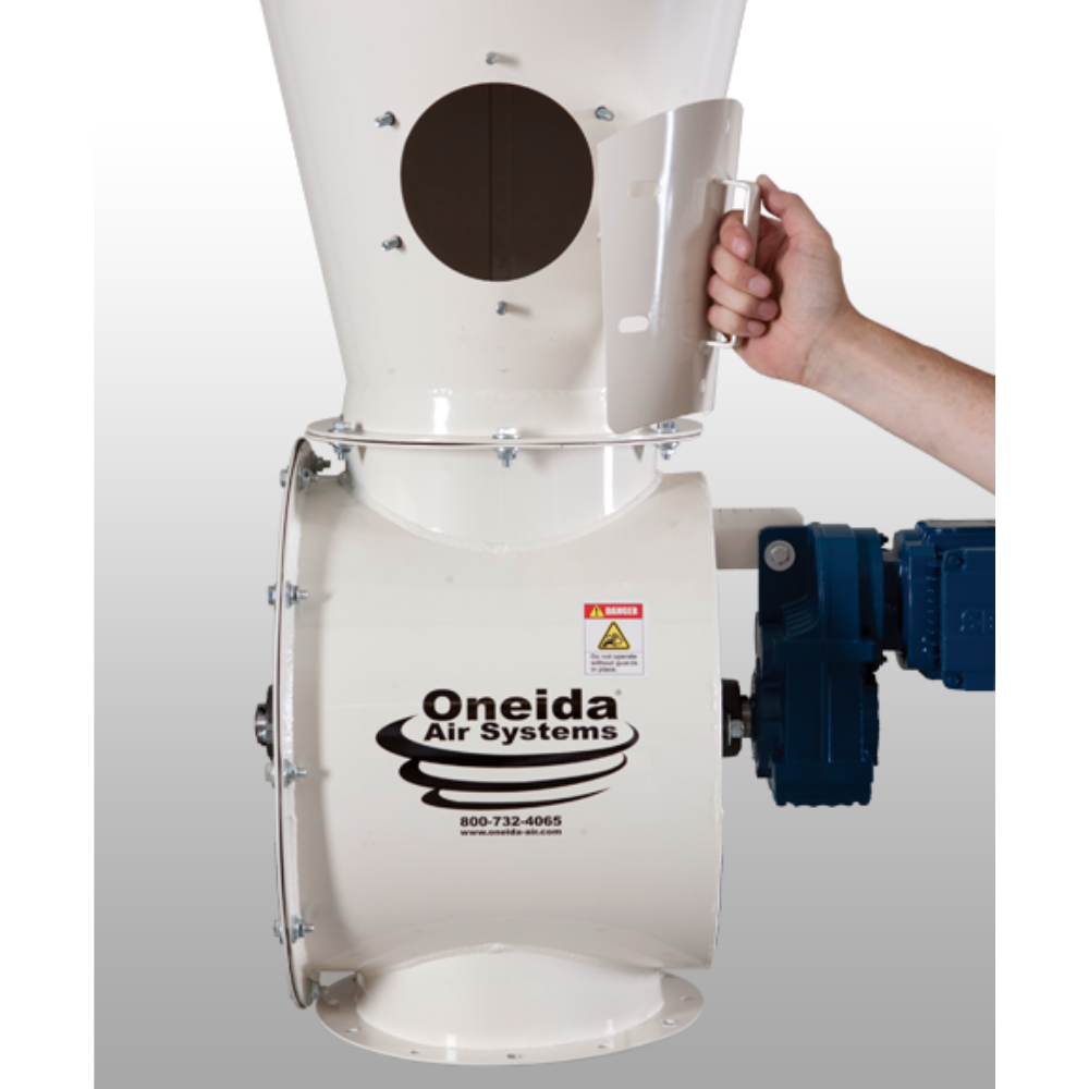 Oneida Air Systems 5hp 460V High Vacuum SMART Boost Freestanding Cyclone Dust Collector w/ Air Lock - XXS050348