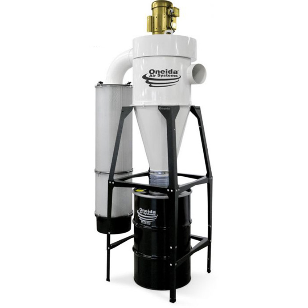 Oneida Air Systems 5hp 3ph High Vacuum 55 Gal. Freestanding Cyclone Dust Collector - XXK050333