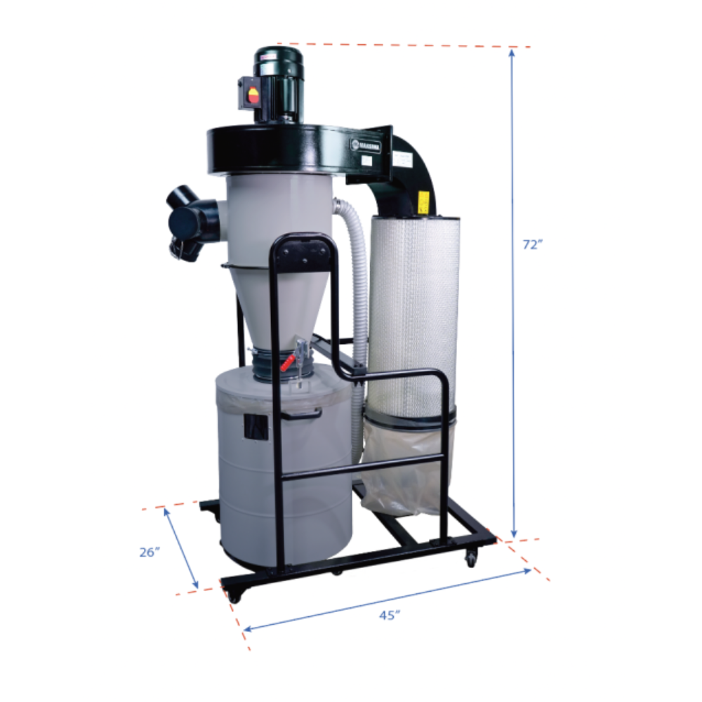 MAKSIWA CYCLONE EXTRACTOR 3HP 1PHASE 220V - CY/3.C