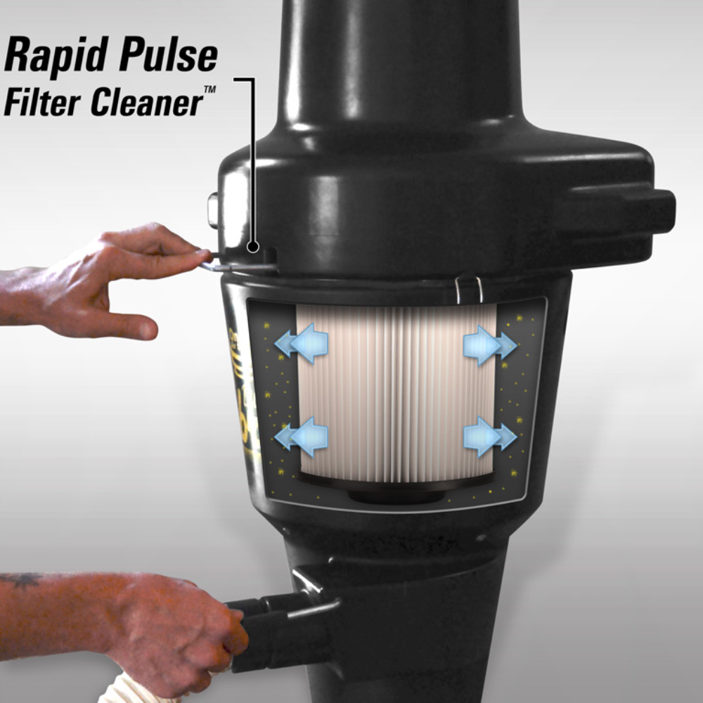 Oneida Air Systems Dust Cobra 35 Gal. Full-Unit HEPA Cyclonic Dust Extractor - XCKM013500