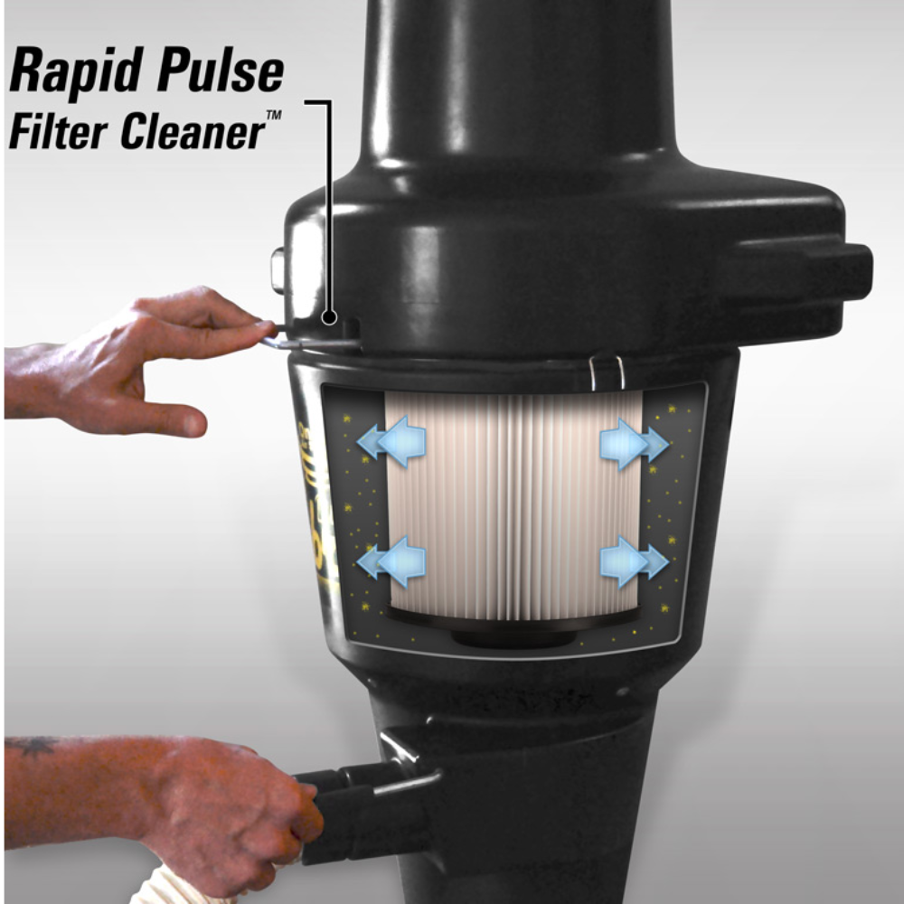 Oneida Air Systems Dust Cobra High-Pressure 30 Gal. Wall-Mounted HEPA Cyclone Dust Collector - XCKM013002