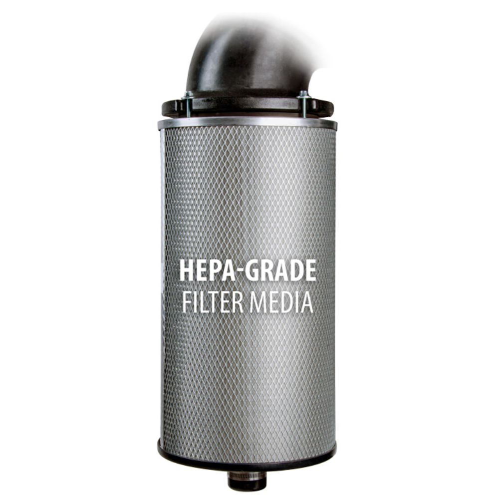 Oneida Air Systems 1.5hp 220V Mini-Gorilla Portable 22 Gal. HEPA-GFM Cyclone Dust Collector - XXPM010100H220