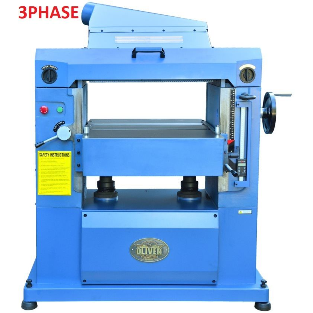 Oliver Machinery 22” Planer with HCX Helical Cutterhead 10HP 3Ph - 4455.103T