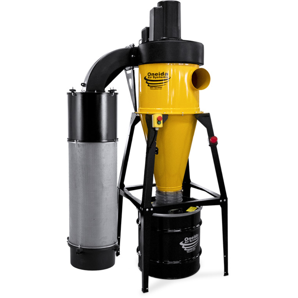 Oneida Air Systems 5hp 1ph Dust Gorilla Pro SMART Boost 35 Gal. Freestanding HEPA-GFM Cyclone Dust Collector - XGK050035