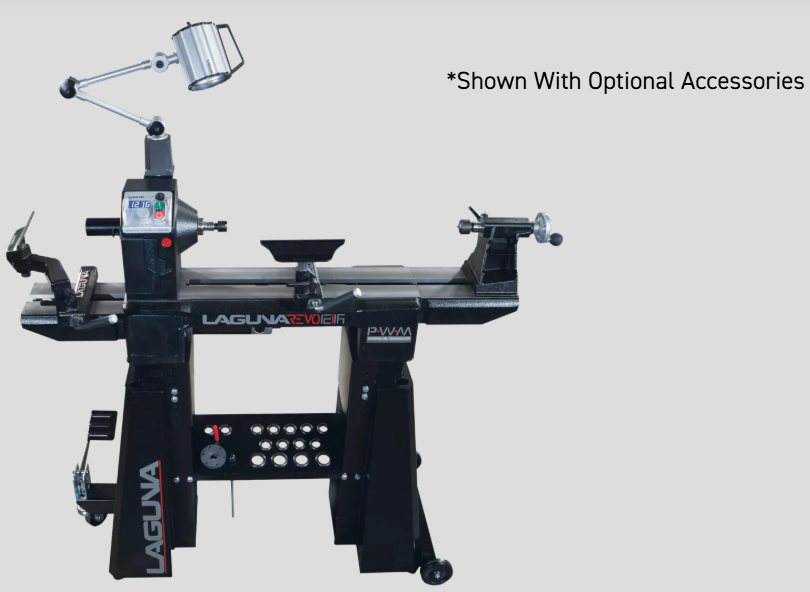 Laguna Tools REVO 12|16 Midi Lathe – High-Torque PWM Woodturning Machine MLAREVO1216EVS