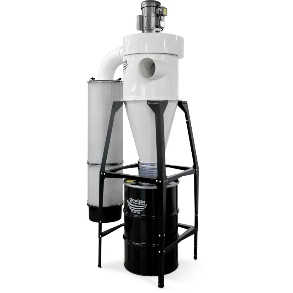 Oneida Air Systems 5hp 1ph High Vacuum 55 Gal. Freestanding Cyclone Dust Collector - XXK050133