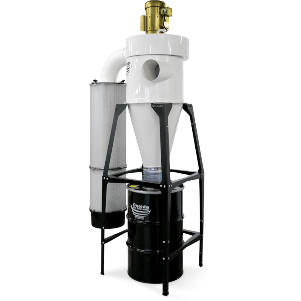 Oneida Air Systems 5hp 3ph High Vacuum 55 Gal. Freestanding Cyclone Dust Collector - XXK050333