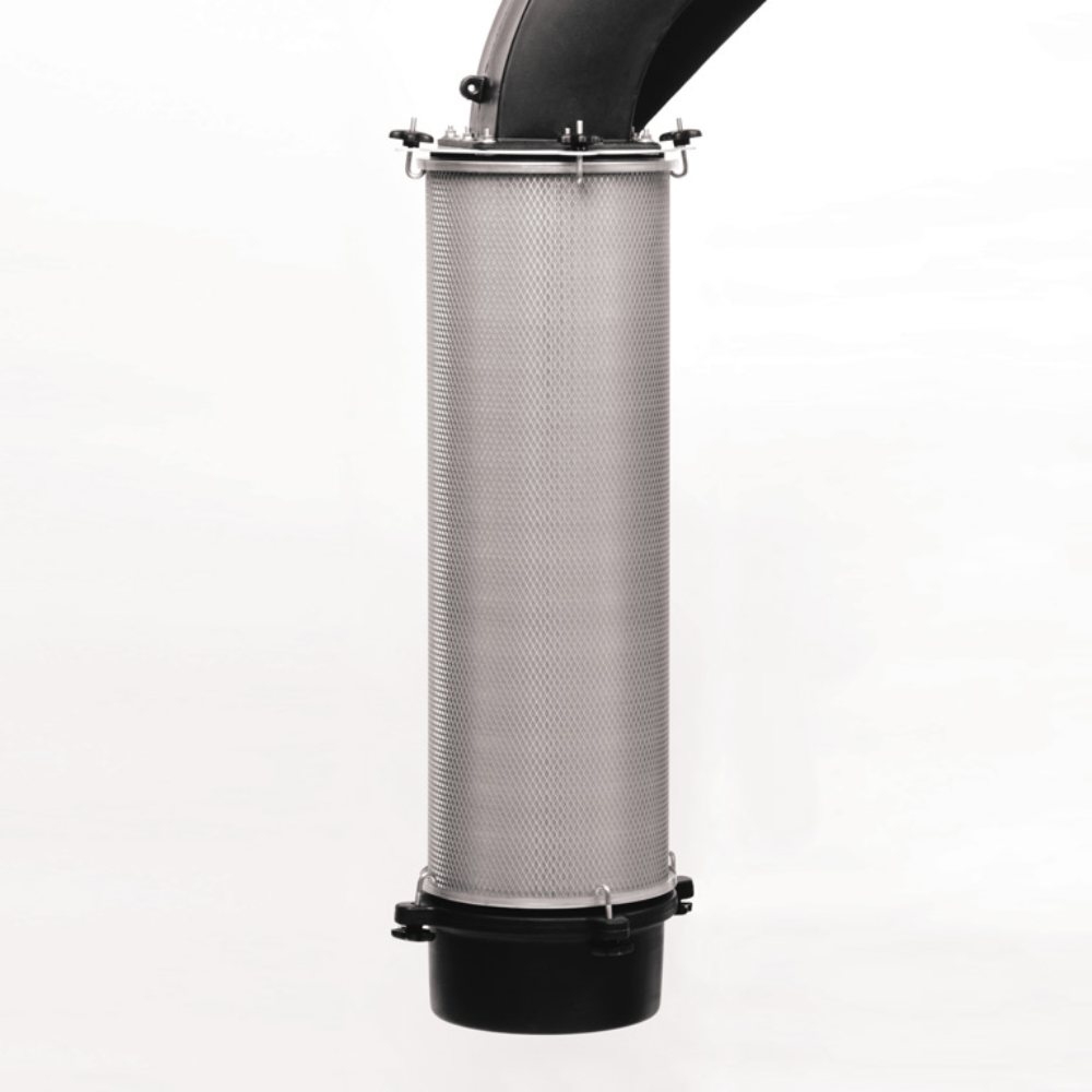 Oneida Air Systems 3hp V-System 3000 SMART Boost 35 Gal. Freestanding HEPA-GFM Cyclone Dust Collector - XXVS300035
