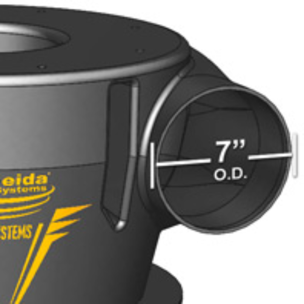 Oneida Air Systems 3hp 230V V-System 3000 35 Gal. Wall-Mounted HEPA-GFM Cyclone Dust Collector - XXVM003000W