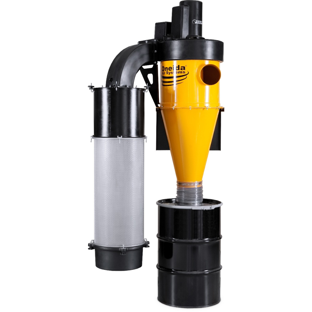 Oneida Air Systems 5hp 1ph Dust Gorilla Pro SMART Boost 55 Gal. Wall-Mounted HEPA-GFM Cyclone Dust Collector -  XGK050055W