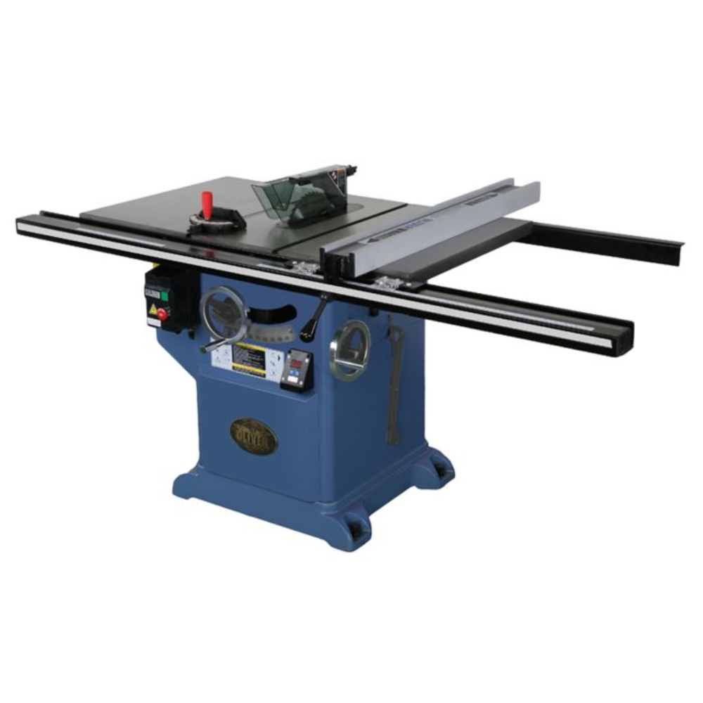 Oliver Machinery 10" Heavy Duty Table Saw 5HP 3Ph w/36” Rails - 4016.004